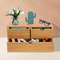 Compact Bamboo Desk Organizer for Office, Home - Perfect for Stamps, Notes, Paper Clips, Bills, Scissors