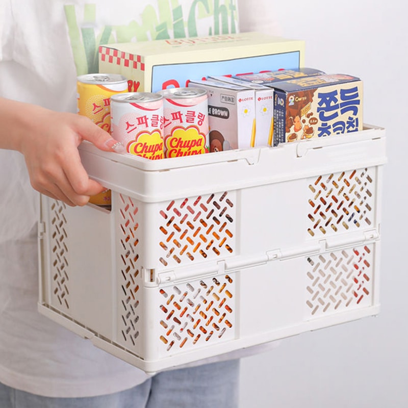 Portable MultiColor Storage Basket Desktop Organizer Multifunctional Sundries Foldable Storage Box 2