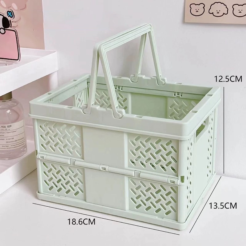 Portable MultiColor Storage Basket Desktop Organizer Multifunctional Sundries Foldable Storage Box 5