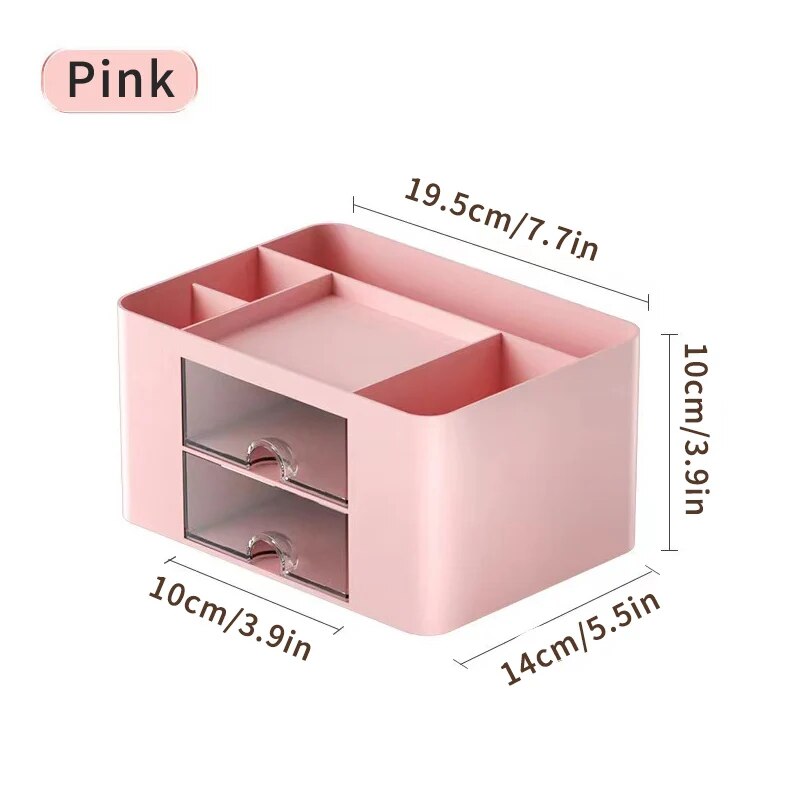 MultiFunctional Pen Organizer With 2 Drawers Storage Box For Desk Pencil Holder For Office Supplies 8