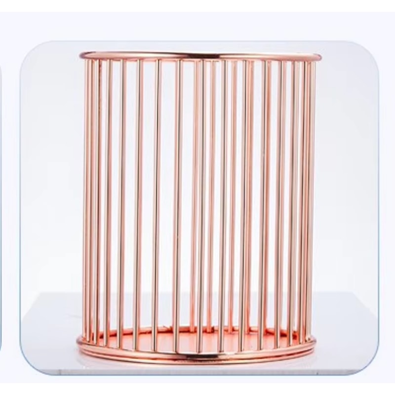 Student Office Desk Storage Pen Holder Metal HighEnd Desktop Organizer 6