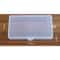 Mini Transparent Box Storage Organizer, Stationery Holder, Plastic Tool Case for Office and Stickers