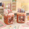 Kawaii Washi Tape Storage Large Pen Holder Makeup Brush Organizer Korean Stationery Organizer 1