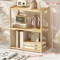 Multifunctional Office Desk Organizer Wooden Storage Rack School Supplies Desk Accessories 1