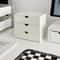 Desk Organizer Stackable Plastic Storage Drawer Rack White Stationery Boxes For School Office 4