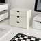 Desk Organizer Stackable Plastic Storage Drawer Rack White Stationery Boxes For School Office 4