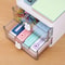 Compact Desk Organizer with Drawer, Makeup Organizer, Office Storage Box for Pens, Mobile Phones, and Business Cards