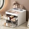 Compact Desk Organizer with Drawer, Makeup Organizer, Office Storage Box for Pens, Mobile Phones, and Business Cards