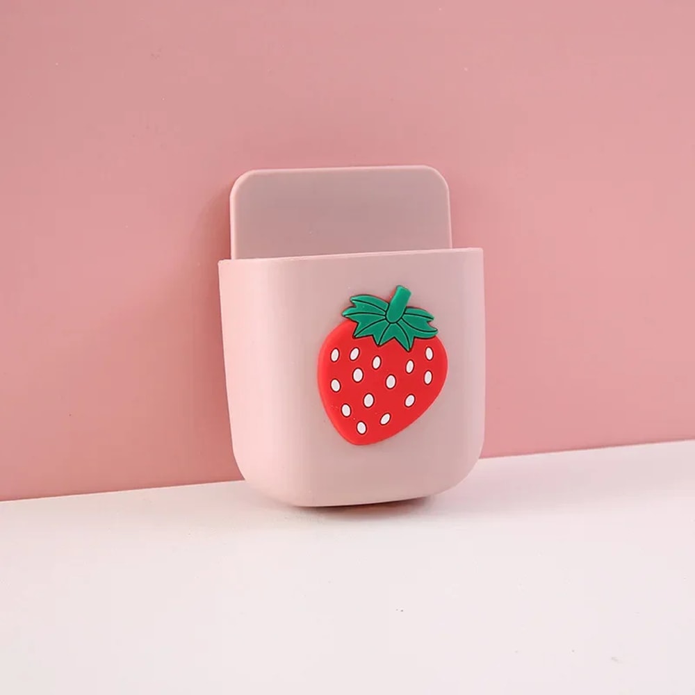 Cute Storage Rack Desk Organizer For Pen Holder Self Adhesive Stationery Holder Mobile Phone Holder 6