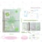 Mini Portable Notebook With Twill Loose Leaf Three Fold Storage Stylish Fresh Design Journal 7