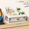 Plastic Organizing Boxes School Drawer Storage Desk Organizer Transparent Office Supplies Accessori 3