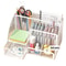 Desk Stationery Organizer Metal Pen Holder Storage Box Pencil File Rack Office Divided Container 0