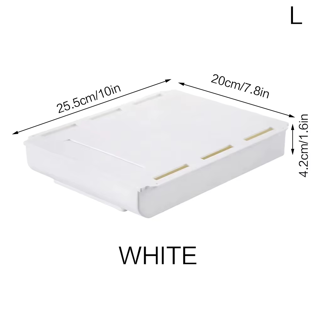 SelfAdhesive Plastic Storage Holder Hidden Organizer For School Office Kitchenware Stationery Cosme 8