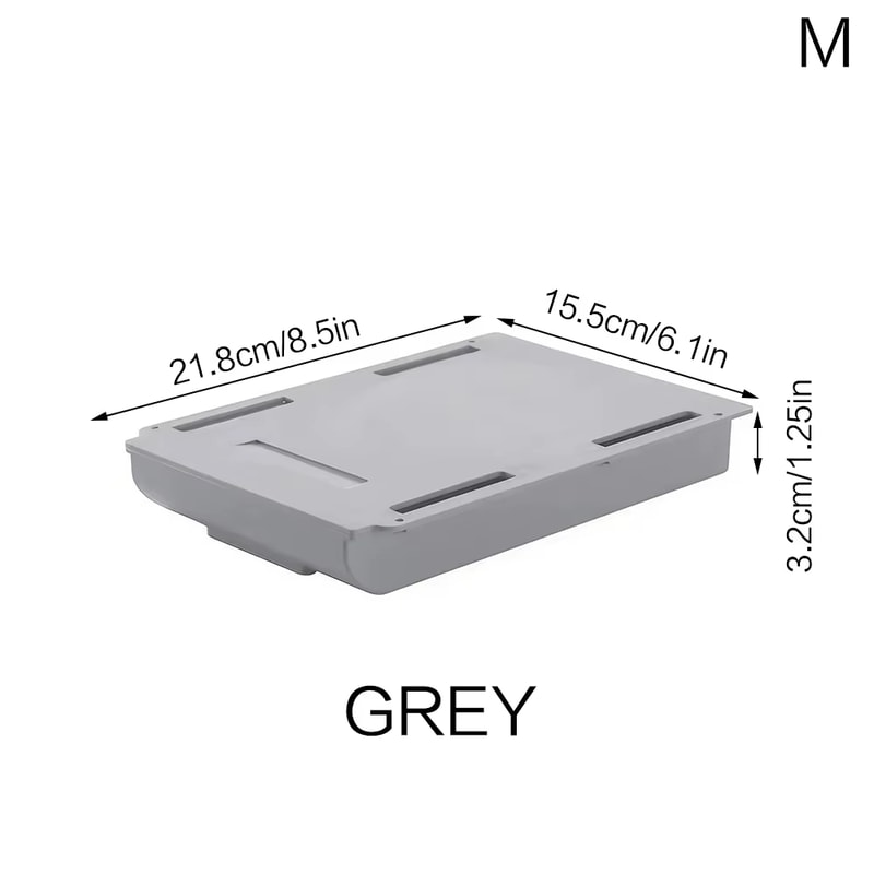 SelfAdhesive Plastic Storage Holder Hidden Organizer For School Office Kitchenware Stationery Cosme 10