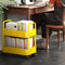 Movable Gap Storage Rack Durable Rolling Trolley Snack Storage Rack Multistorey Cart Storage Shelf 1