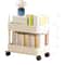 Movable Gap Storage Rack Durable Rolling Trolley Snack Storage Rack Multistorey Cart Storage Shelf 2