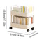 Movable Gap Storage Rack Durable Rolling Trolley Snack Storage Rack Multistorey Cart Storage Shelf 5