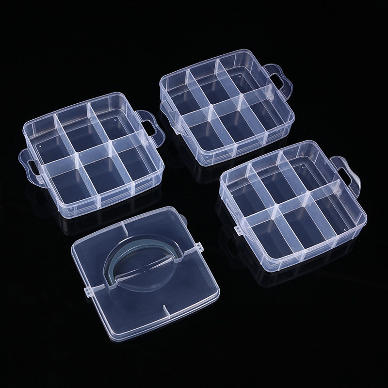 Detachable Organizer Storage Box Tool Parts Hardware Case Craft Beads Compartment Carry Box 4
