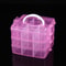 Detachable Organizer Storage Box Tool Parts Hardware Case Craft Beads Compartment Carry Box 5