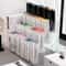 Multi-Compartment Desk Storage Box, Large Capacity Staircase Pen Holder Organizer for Markers & Art Supplies