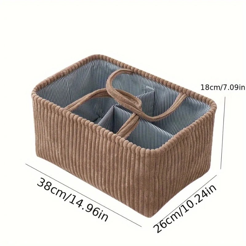 MultiCompartment Organizer For Baby Clothes Toys Home Decor Large Bohemian Storage Basket 2