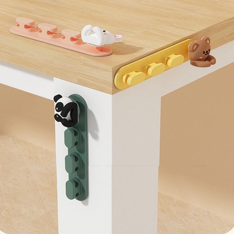 Desk Cable Tidy Cute Cable Holder For Table Protector Cable Organizer For Home Or Office 5