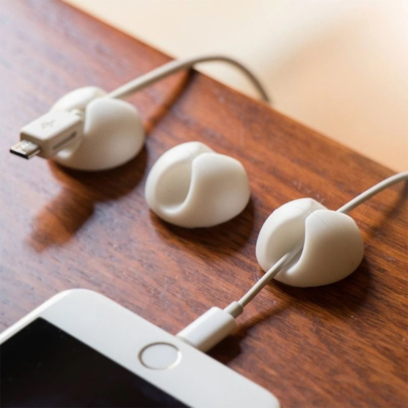 USB Cable Management Winder Desktop Tidy High Quality Cable Organizer For Headphones And Charging C 2