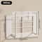 NonDrilling Wall Mounted Router Bracket Stylish White Cast Iron Multifunctional Storage Rack 4
