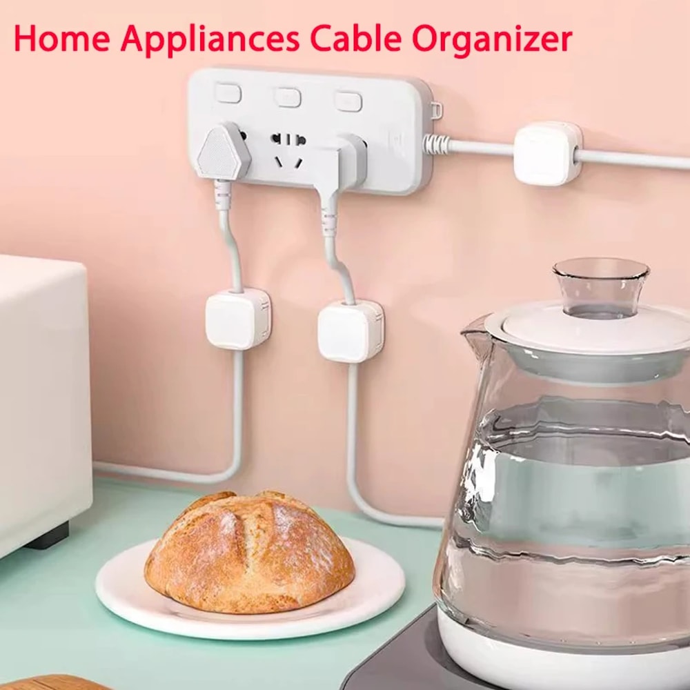 Wire Keeper Magnetic Cable Winder USB Organizer Adhesive Holder For Office Home 5