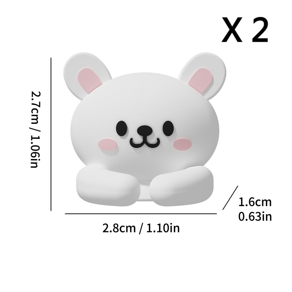 Cute Desktop Cable Managers SelfAdhesive USB Cable Clips Wire Cord Management Holder For Office Des 6