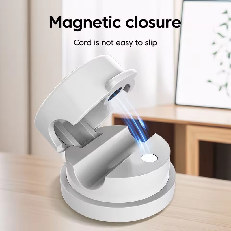 Magnetic Cable Holder USB Charging Cable Organizer Adhesive Wire Keeper For Desk Management 5