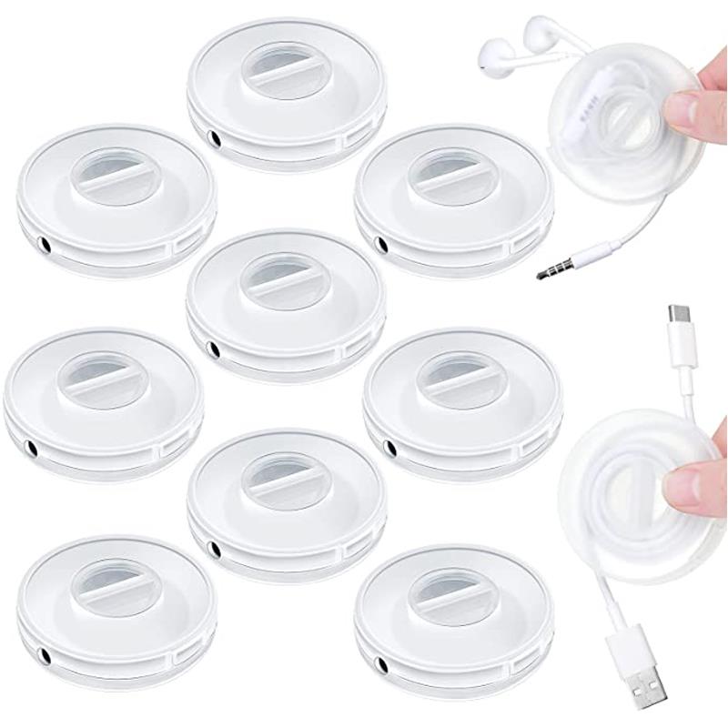 Portable Transparent Cable Organizer Retractable Phone Holder Cord Management Charger Wire Protecto