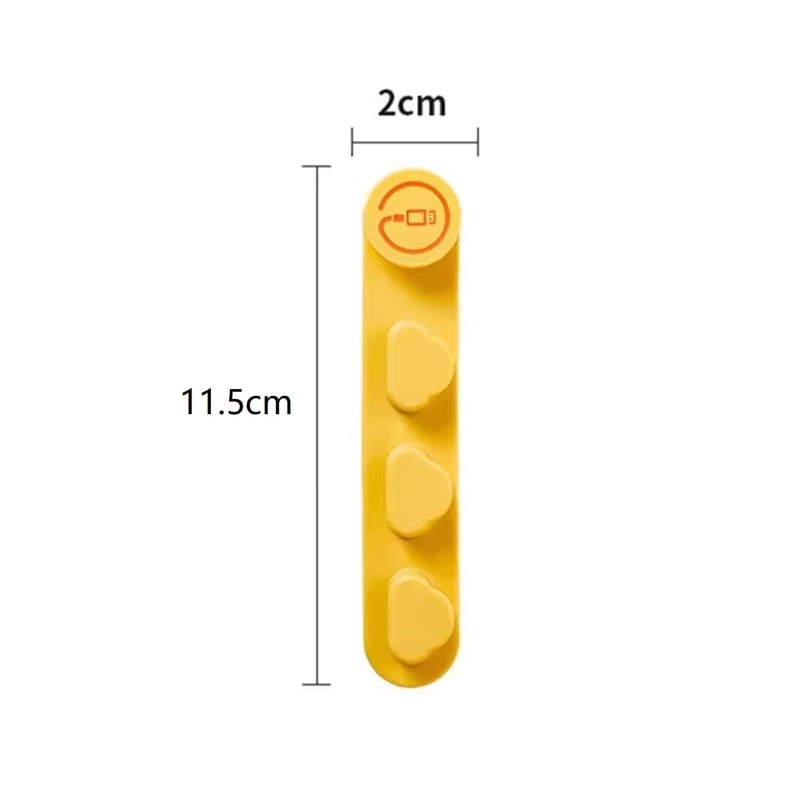 Desktop Power Cord Cable Winder Silicone Wire Management Clips Selfadhesive USB Data Holder Earphon 4