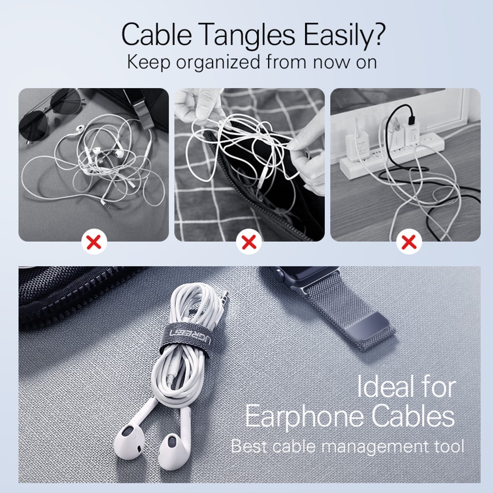 Cord Protection for iPhone, Mouse Cable Holder, USB Cable Organizer, Wire Winder Protector