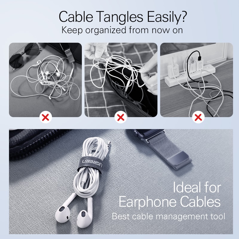 Cord Protection for iPhone, Mouse Cable Holder, USB Cable Organizer, Wire Winder Protector
