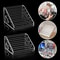 Acrylic Transparent Desktop Badge Organizer, Two Dimensions Anime Characters Storage Rack Ladder Display Shelf
