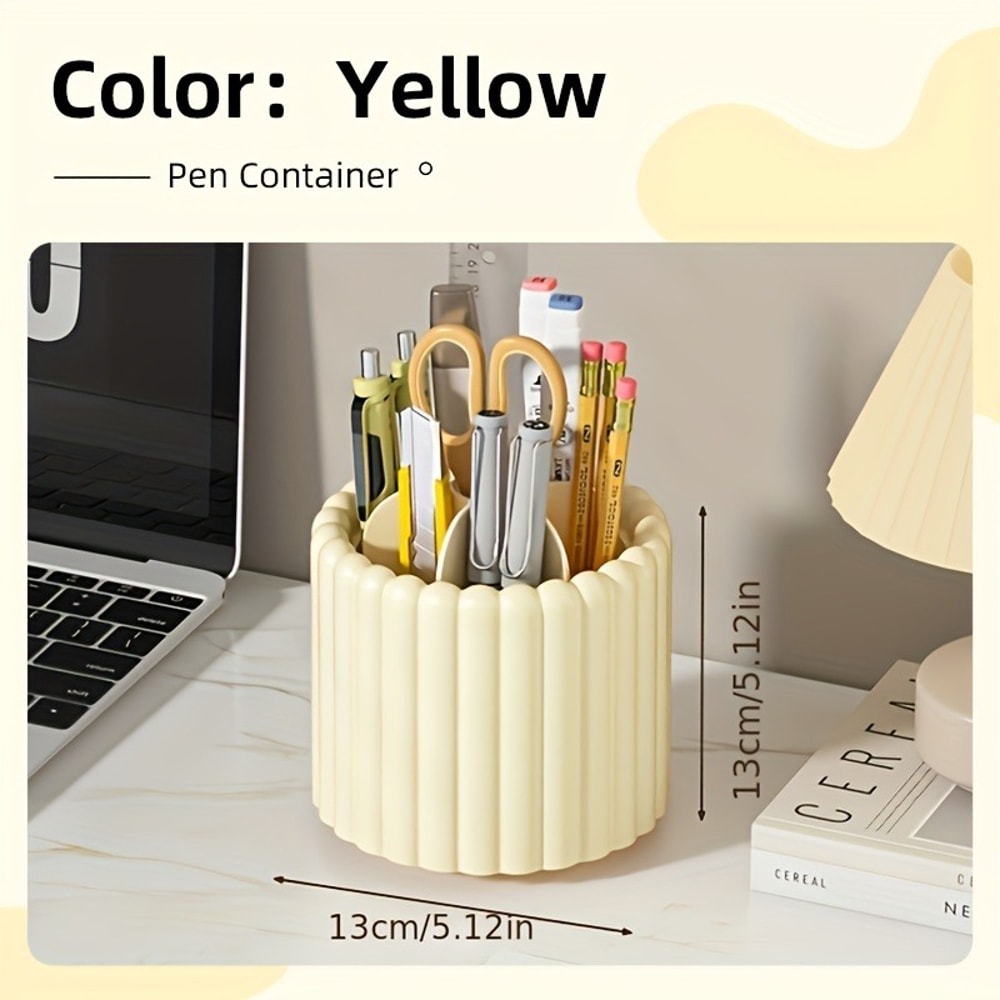 Desk Organizer Pen Holder Modern Minimalist Space Saving Multi Functional Office Supplies 5