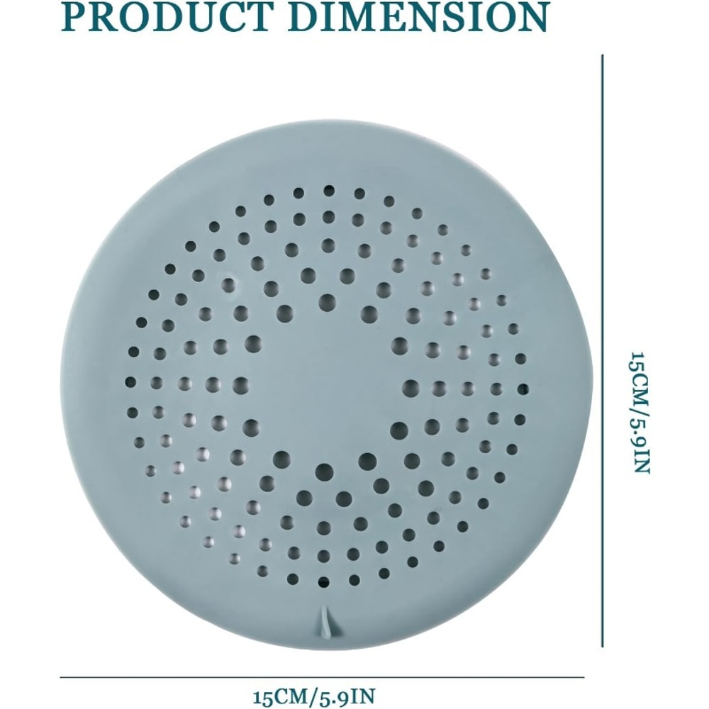 Silicone Sink Strainer Suit For Bathtub Shower Drain Hair Catcher Bathroom Tub Drain Cover With Suc 5
