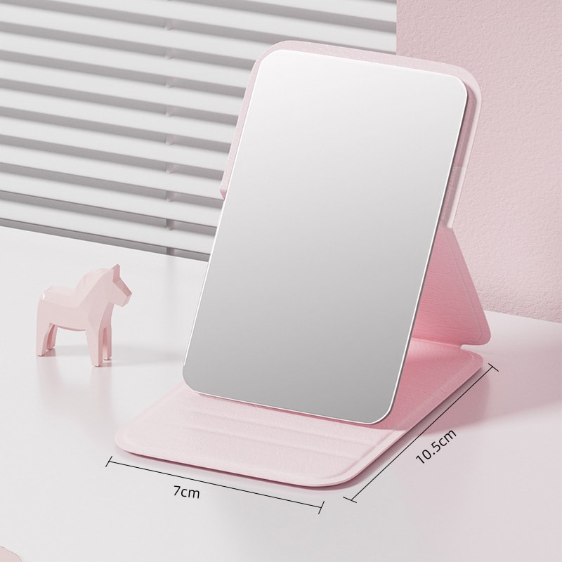 Adjustable And Portable Folding Mirror Portable Handheld Mini Makeup Mirror For Office And Dorm Roo 8