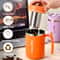 Stainless Steel Liner Coffee Mug With Lid Tea Cup With Strainer And Straw Reusable Water Bottle Off 1