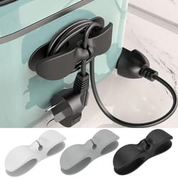 household traceless plug fixed power cord organizer, kitchen storage wire winder home storage tools