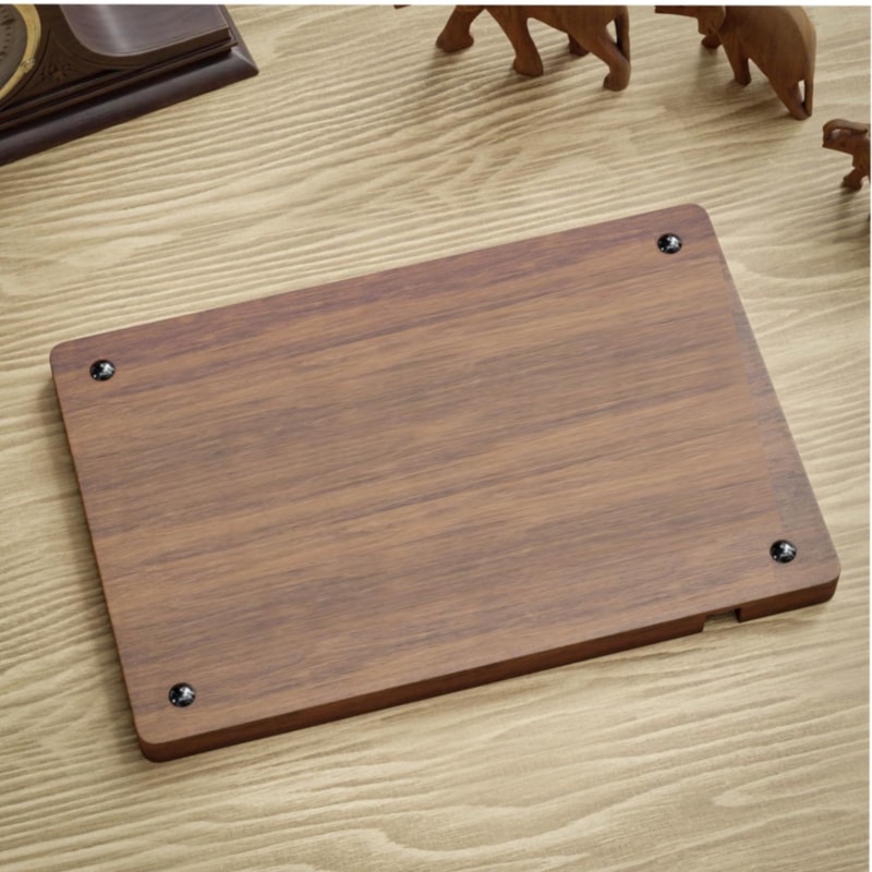 Wooden Storage Tray Office Desktop Storage Box Solid Wood Partition Organizer For Phone Headphone D 3
