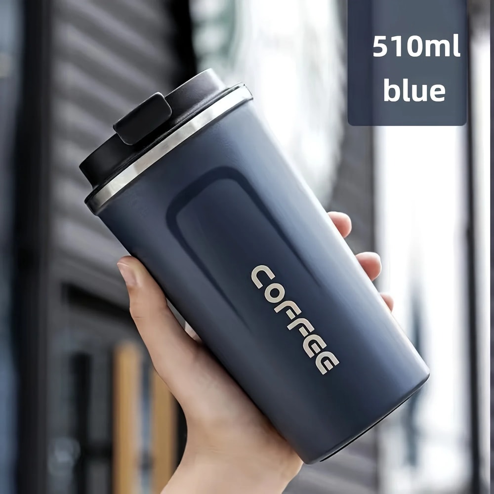 Stainless Steel Thermos Travel Cup Durable Vacuum Insulated Coffee Mug Leak Proof Matte Double Wall 7