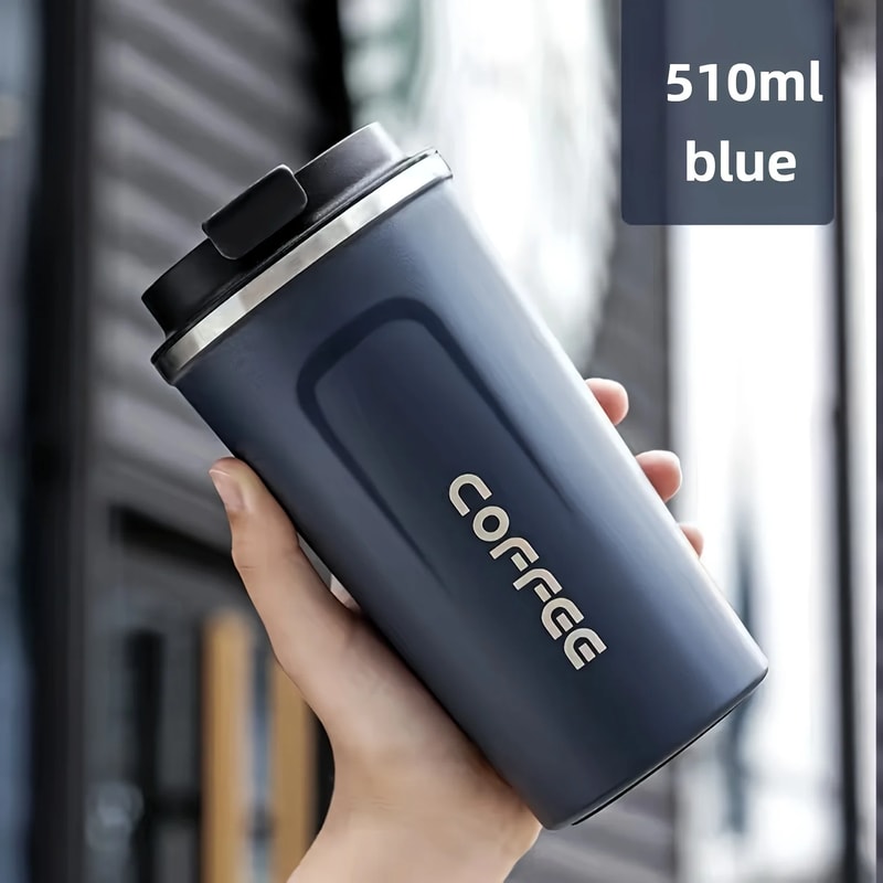 Stainless Steel Thermos Travel Cup Durable Vacuum Insulated Coffee Mug Leak Proof Matte Double Wall 7