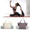 Portable and multifunctional large capacity yoga canvas bag, one shoulder yoga mat storage bag