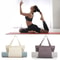 Portable and multifunctional large capacity yoga canvas bag, one shoulder yoga mat storage bag