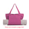 Portable and multifunctional large capacity yoga canvas bag, one shoulder yoga mat storage bag