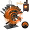 Thermodynamic Fireplace Fan Energy Saving, Silent Six Blade Stove Fan for Wood Stove Home Heating