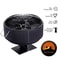Log Wood Fireplace Fan Burner Quiet, 5 Blades Stove Fan Heat Powered Free Standing Home Warmer