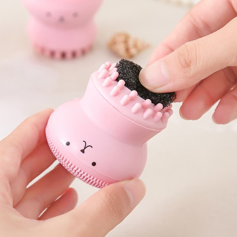 Mini Silicone Facial Cleansing Brush Deep Skin Care Scrub Tool Soft Exfoliator 1
